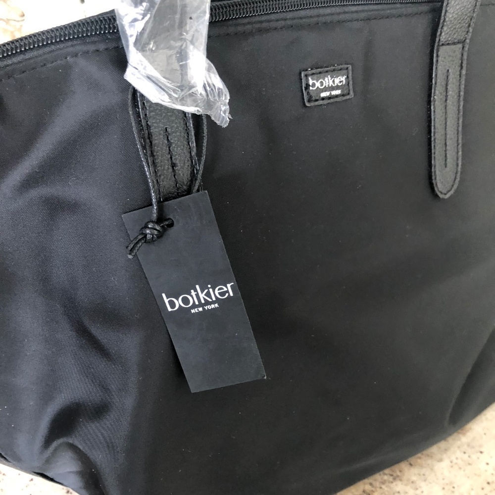 *NWT* Botkier New York Black Nylon & Leather Tote Bag